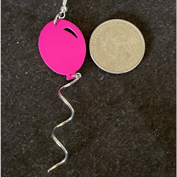 Pink Balloon Earrings - Picture 3 of 4
